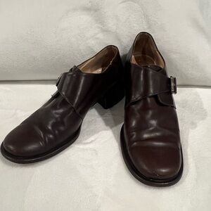 BARNEYS NEWYORK Brown Leather Monk Strap Vintage Shoes Sz 37
Made in Italy